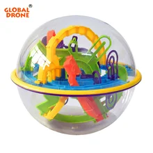 GLOBAL DRONE 3D Magic Maze Ball Plastic Perplexus Magical Intellect Ball Kids Children IQ Educational Classic