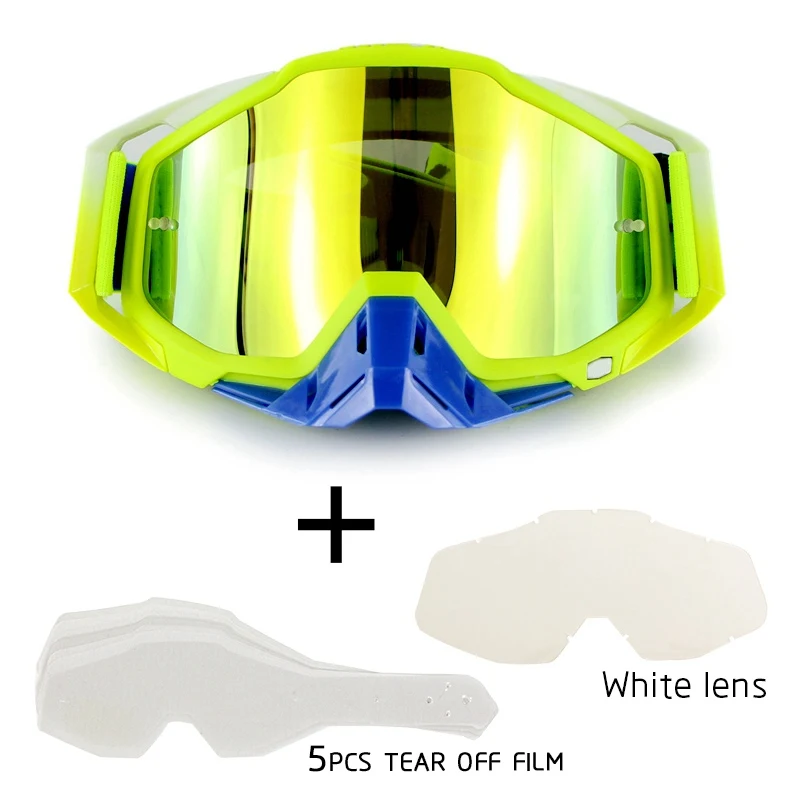 4 цвета Замена объектива для мотокросса шлем очки Лыжная маска гонки Gafas для YH05 YH06 YH10 SOMAN SM11