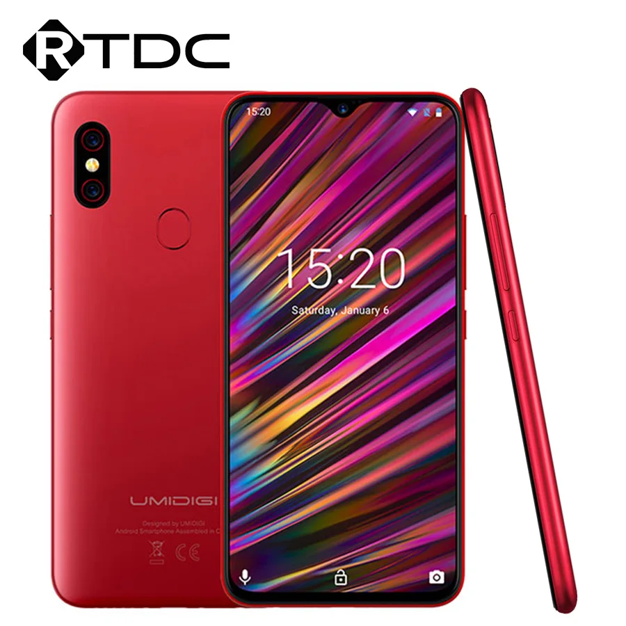 UMIDIGI F1 Android 9,0 6," капля FHD+ дисплей Helio P60 4 Гб ОЗУ 128 Гб ПЗУ 5150 мАч 18 Вт Быстрая зарядка смартфон NFC 16 мп телефон