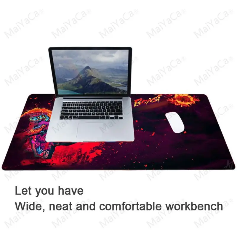 MaiYaCa Top Quality large big mousepad rubber Beautiful Anime Mouse Mat Rubber Rectangle Mousemats