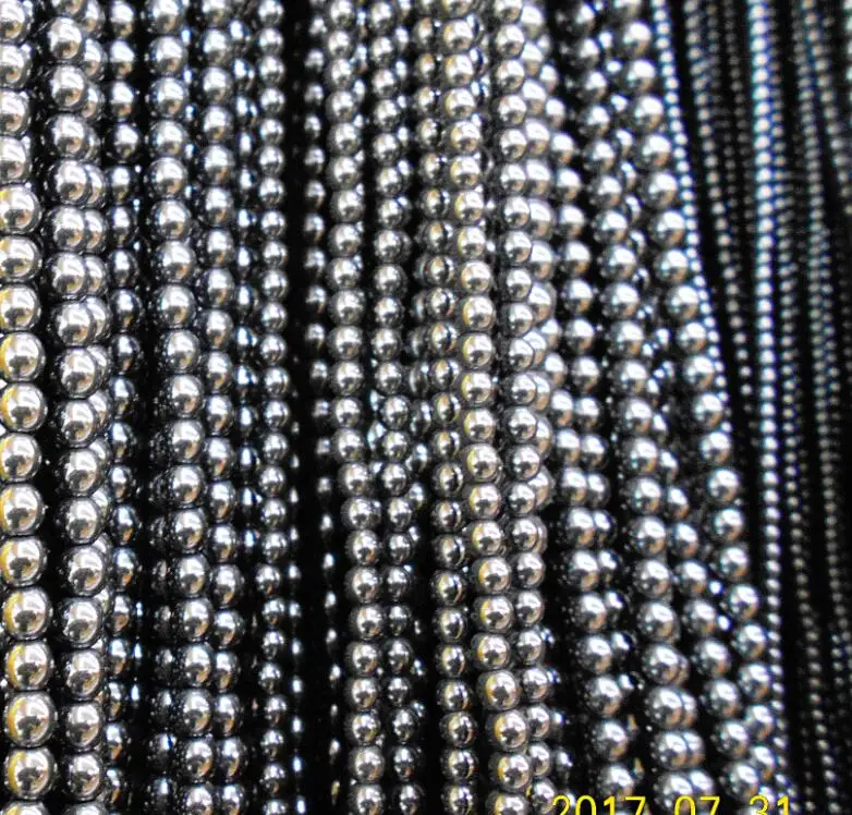 

Natural Stone Silver Plated Hematite Shamballa Beads 4 6 8 10 MM 16" Per Strand Pick Size Free Shipping