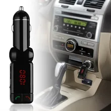 KWOKKER Car MP3 Audio Player FM Transmitter Bluetooth Wireless FM Modulator Car Kit HandsFree USB Charger for iPhone for Android