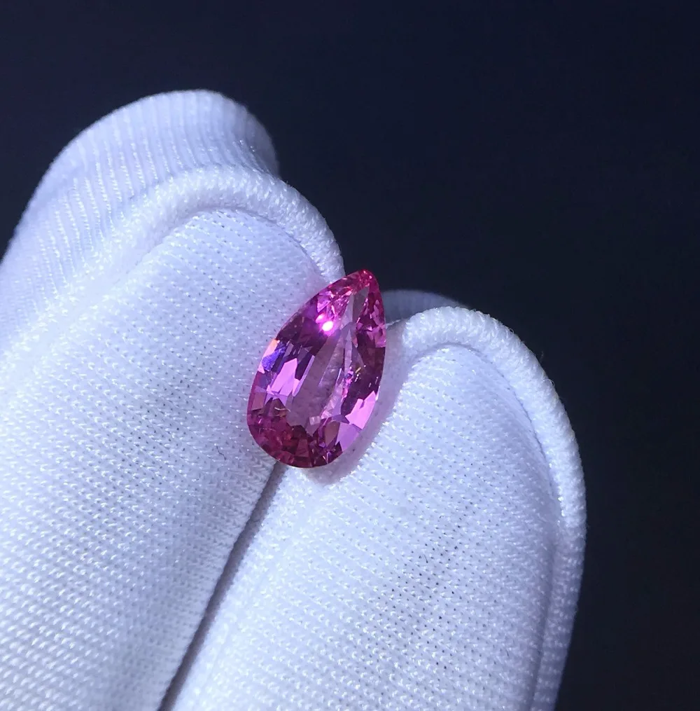 

AGL certification 1.06ct no Indication Of Thermal Enhancement Natural unheated Waterdrop Pink Sapphire Stone Loose Gemstones
