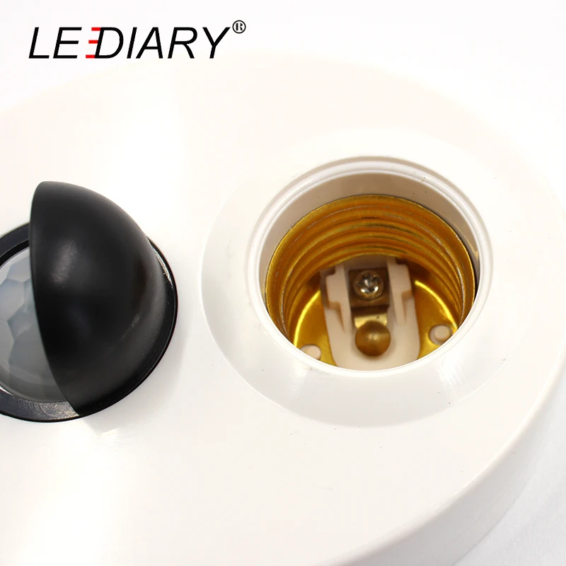 LEDIARY E27 110-250 В держатель лампы с инфракрасным ИК-датчиком 10 м Диапазон времени чувствительности Регулируемая индукция человеческого тела