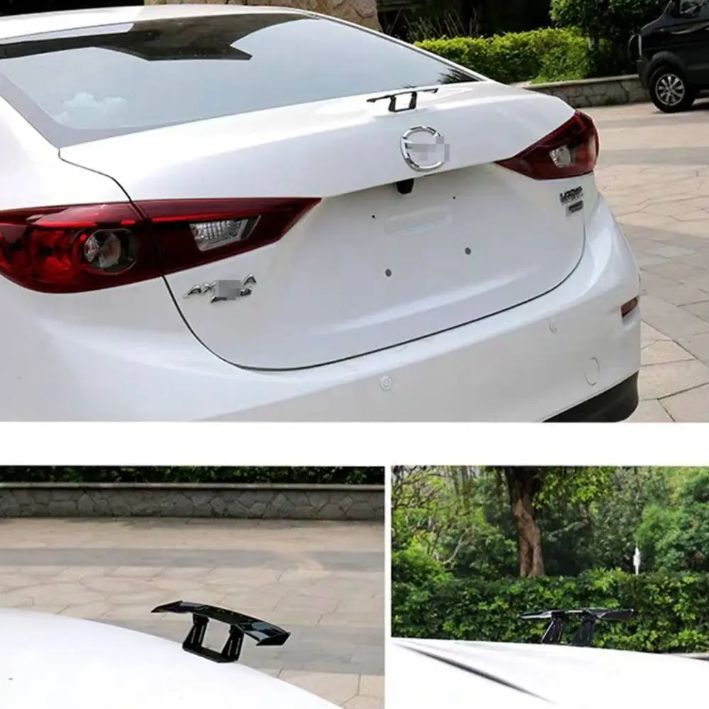 

Car Rear Spoiler Mini Spoiler Wing Small Model ABS Plastic Without Perforation Tail Decoration Car Auto Sticker Accessories