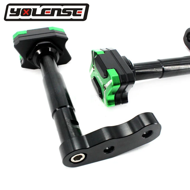 Высококачественные CNC запчасти для мотоцикла алюминиевые для Kawasaki Z250 Z300 2013 рамка Ползунки Краш бак двигателя протектор