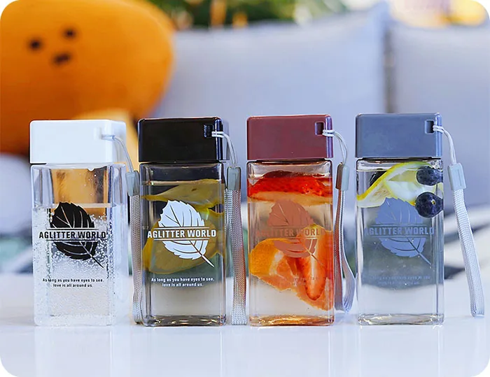 Square Plastic Water Bottle (15)