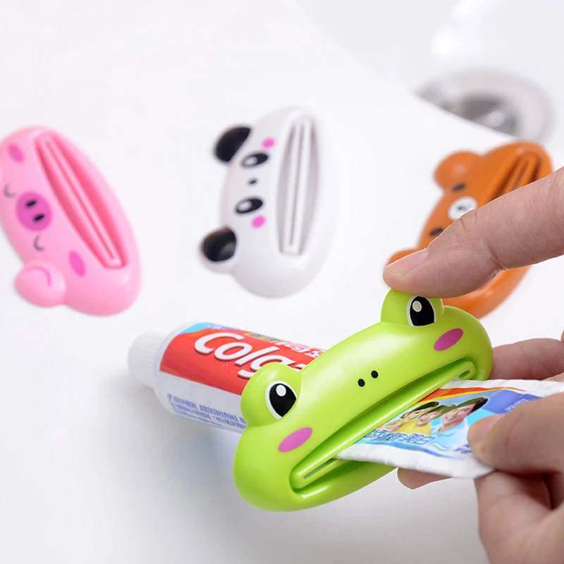 Cute Animal Multifunction Plastic Toothpaste Squeezer Bath Toothbrush Holder OF 