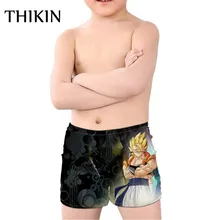 THIKIN Dragon Ball плавательные пляжные шорты для детей, для маленьких мальчиков с рисунком из аниме короткий чемодан летние каникулы купальный костюм для мальчика пляжная Пляжные шорты