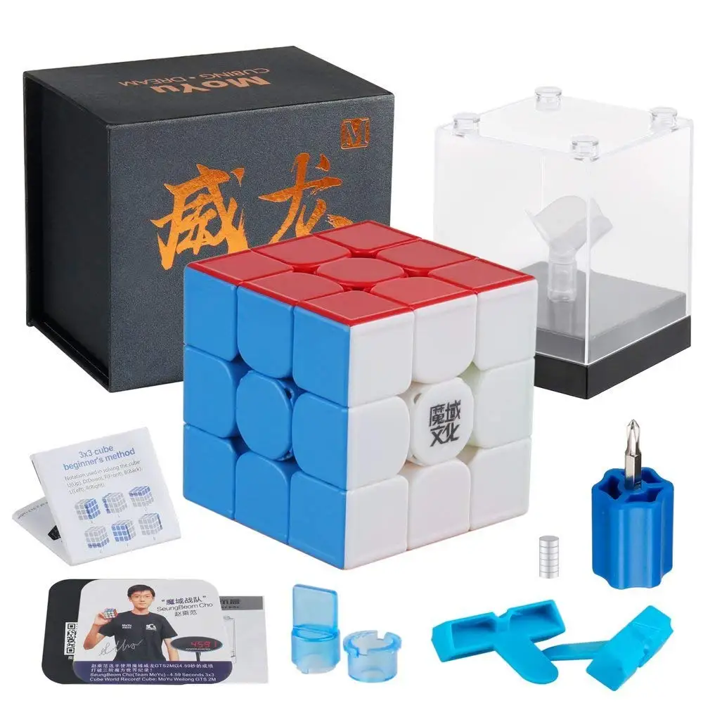 D-FantiX MoYu WeiLong GTS3 M 3x3 Скорость Cube Магнитная Moyu Weilong GTS V3 M Stickerless 3x3x3 Magic Cube Puzzle