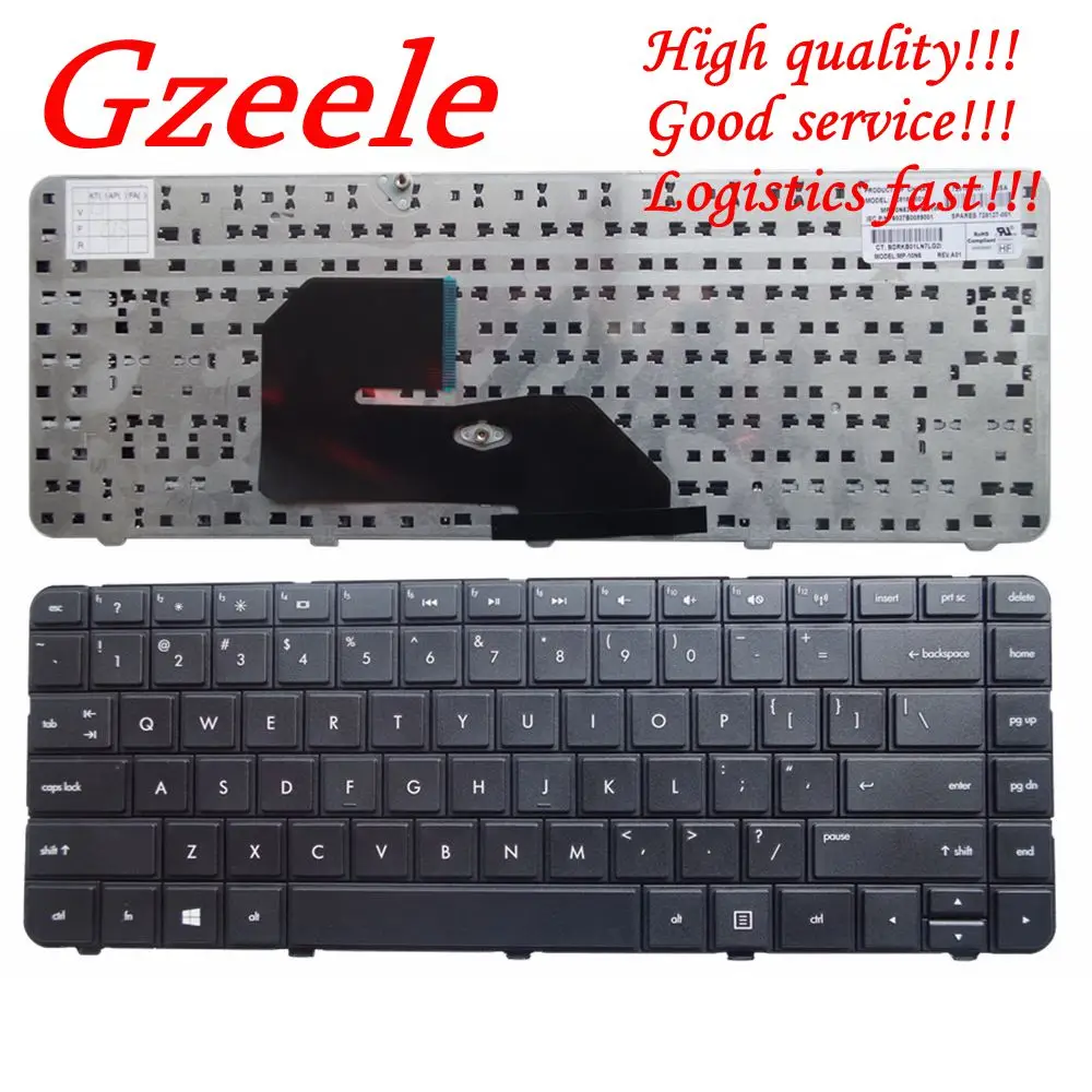 

Клавиатура GZEELE для ноутбука HP 242 G1, английская, черная, 728186-001