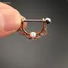 Rose Gold White Opal