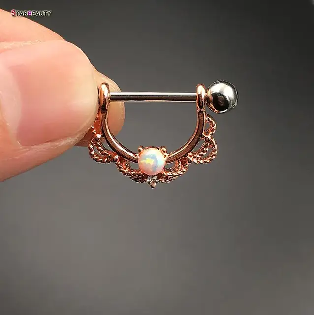 nipple shield piercing titanium