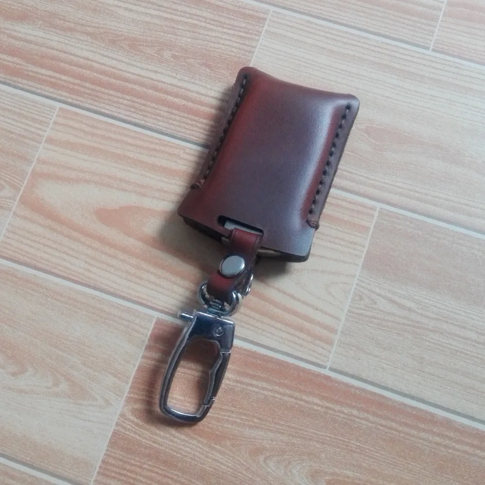 Genuine Leathe  Key Case Keychain Fit  FOR BMW 7 SERIES E65 E66 E67 E68 REMOTE KEY Shell -3