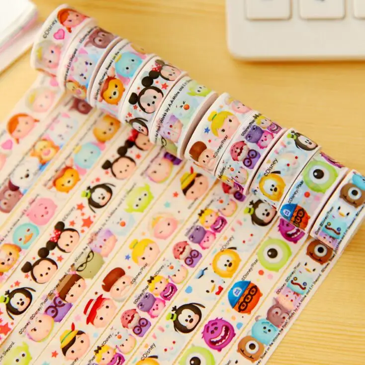 

1J2W   2016 New Arrival Tsum PVC Decorative Tape DIY Scrapbooking Sticker Label Masking Tape School Office Supply