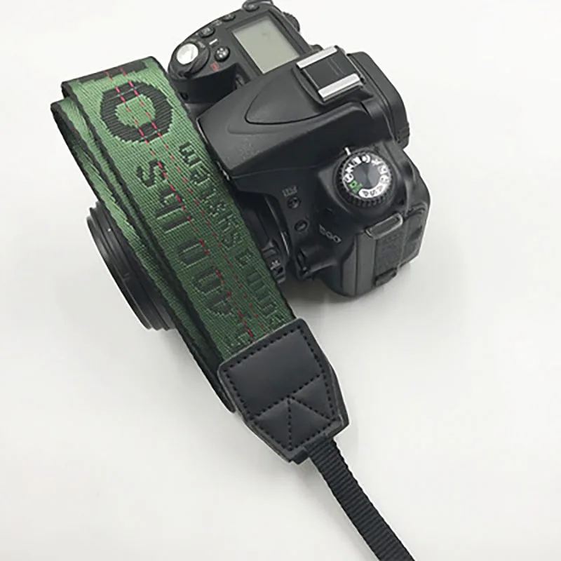Deep Green Ремешок для фотокамеры SLR Off White Neoprene Neck Strap для Canon Nikon Pentax sony Fuji Olympus разноцветный off-white camera Blet Strap - Цвет: Deep Green