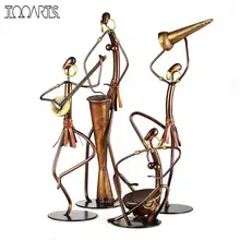 Tooarts 4 Kinds Tribe Style Iron Figurine Home Decoration Crafts Metal Animal Figurine Handicraft For Home Office
