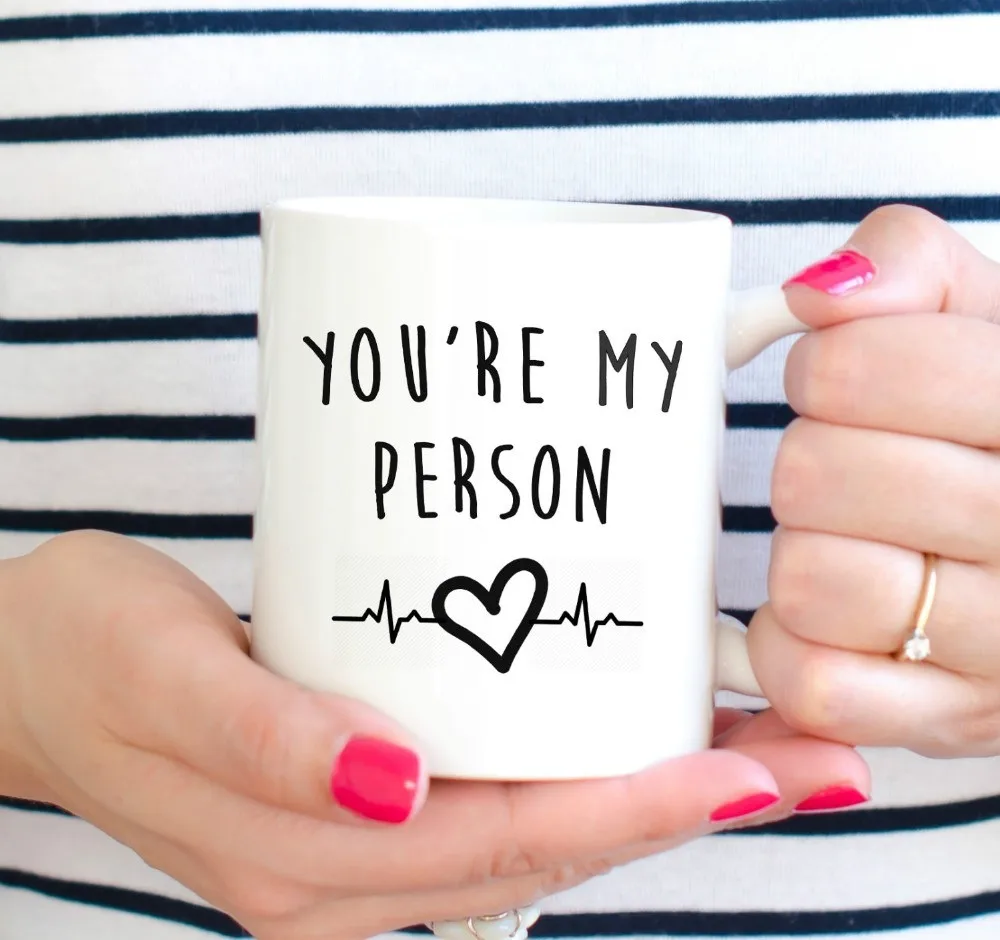 

You're My Person Mug Greys Anatomy Mugs Coffee Wine Cups Whiskey Beer Ceramic Mugs