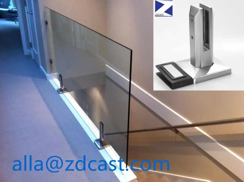 

Swimming Pool Fence Support Indoor Stainless Steel Glass Spigot Railing Balcony