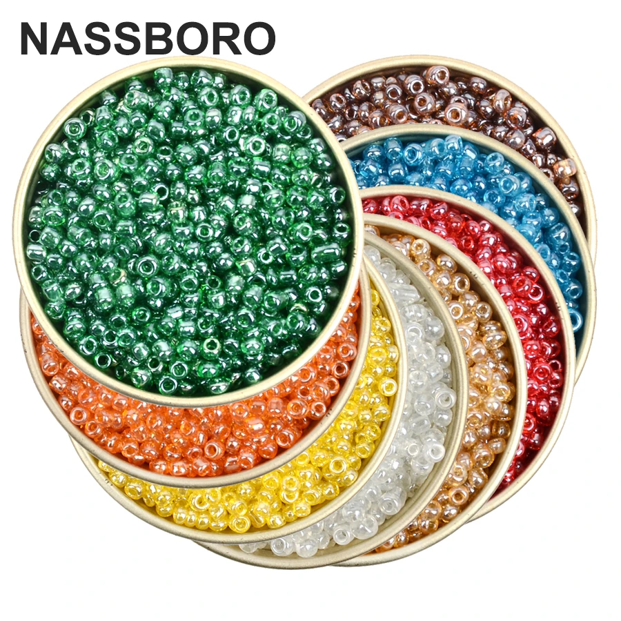 

Approx.1000pcs 2mm Half Translucent Glass Seed Beads Round Loose Spacer for DIY Bracelet Necklace Clothes Bags jewelry craft