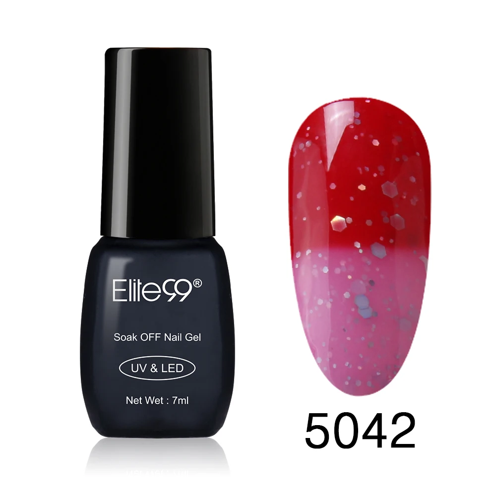 Elite99 7 мл УФ-гель для ногтей, меняющий температуру, 100 цветов, светодиодный лак для ногтей - Цвет: 5042