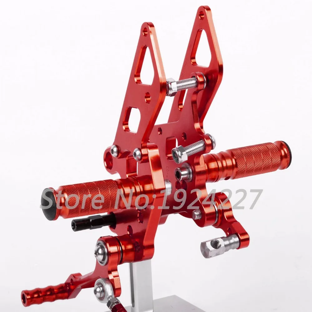 8 видов цветов CNC Rearsets для Kawasaki NINJA 250R EX250 2008 2012 задний комплект мотоциклетные