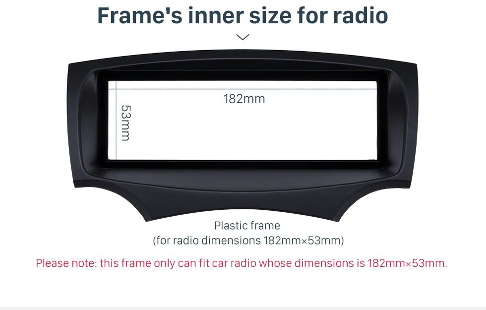 Seicane 1Din Автомобиль Радио панель для 2008 2009 2010 2011+ Ford Ka стерео радио в крепление на приборную панель комплект наружная рама 182*53 мм