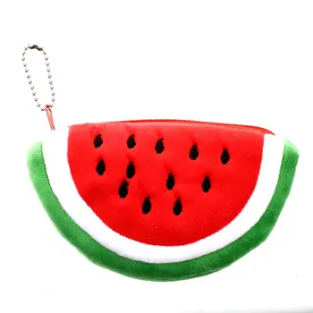 

1PC Creative Fruit Lovely Cartoon Watermelon Coin Bag Purse Wallet Red