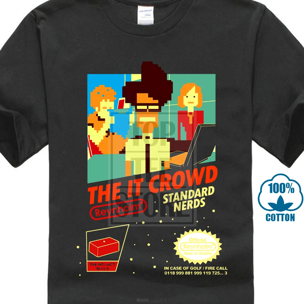 

Quality Shirts New Style The It Crowd Standard Nerds Funny Geek Computer Tech Tv Show New Black T Shirt Funny Casual Clothing