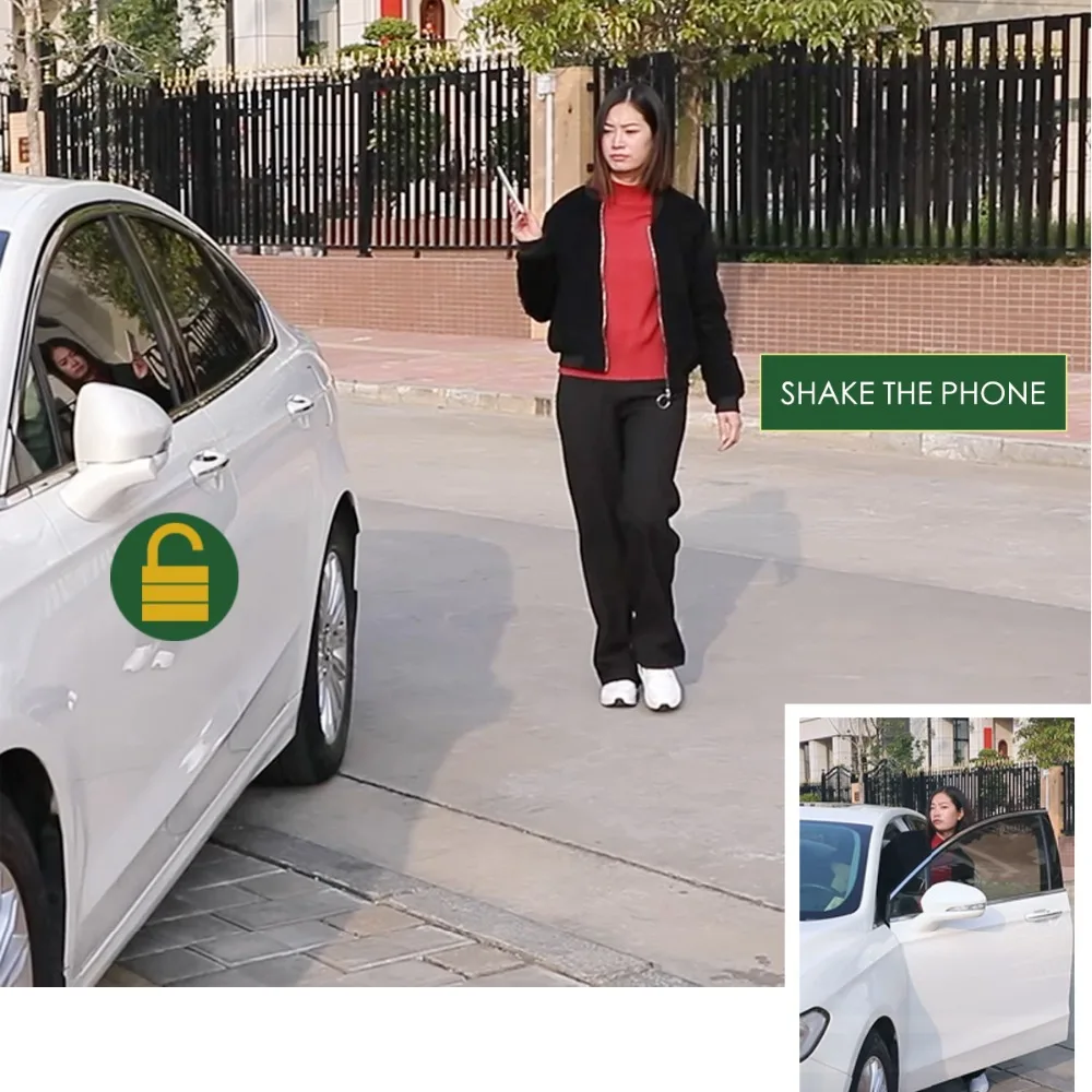  SmartPhone Control PKE Car Alarm System Kit Smart Passive Auto Central Locking Car Door Keyless Pus - 32891036008