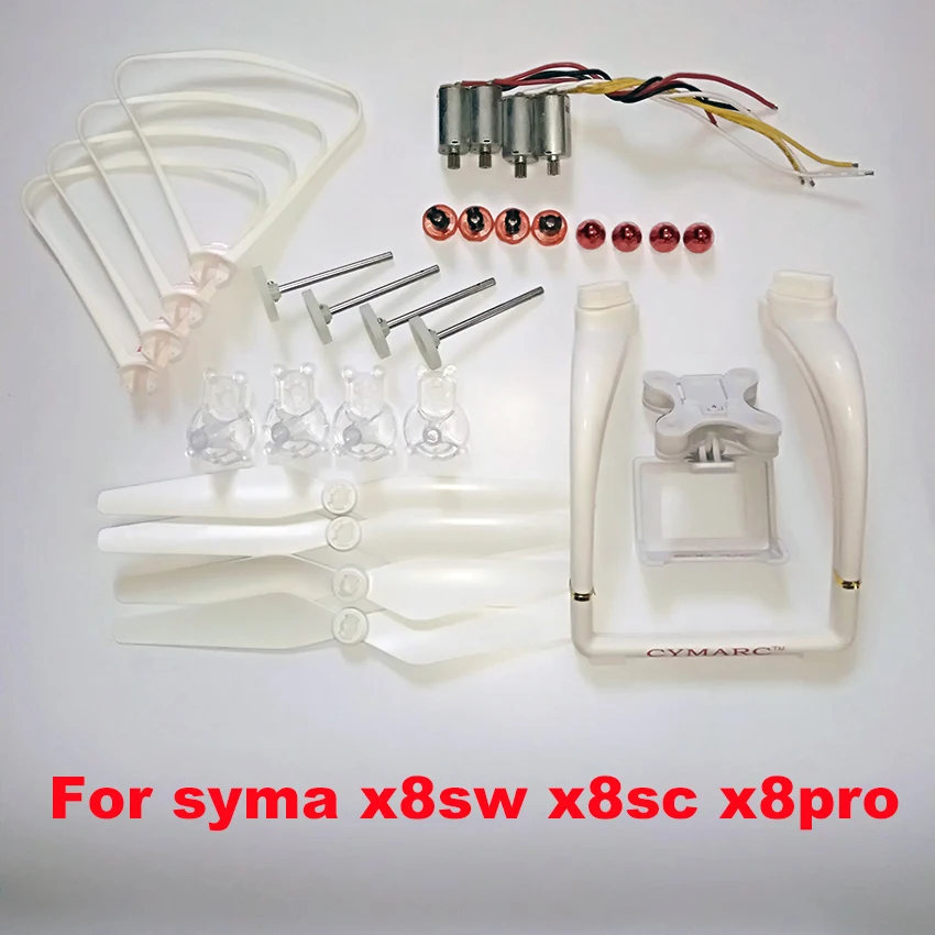 

SYMA X8SW x8sc X8PRO X8 Pro RC Drone Propellers Motor Engines Base Upgrade landing skid gimble Spare Parts