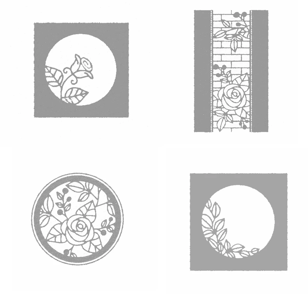 

Charming Rose Circle Frame Shape Metal Cutting Dies For Scrapbooking Paper Card Crafts Album Embossing Decoration Model