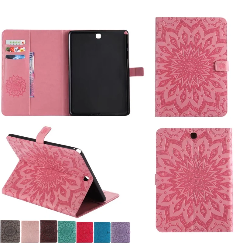 Luxury Embossing Case For Samsung Galaxy Tab A 9.7 Inch SM T555 T550 PU