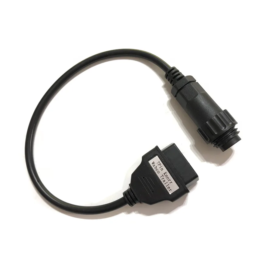 Knorr Wa-bco 7 PIN 7pin to OBD II 16Pin Converter Cable for diesel Truck for Knorr for Wabco for Trailer