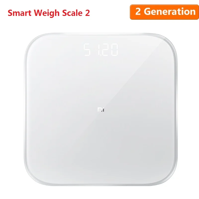 Xiaomi Mi весы 2 умные весы для жировых отложений весы 2 Bluetooth 5,0 APP монитор СВЕТОДИОДНЫЙ дисплей цифровые весы состава тела - Цвет: weight scale 2