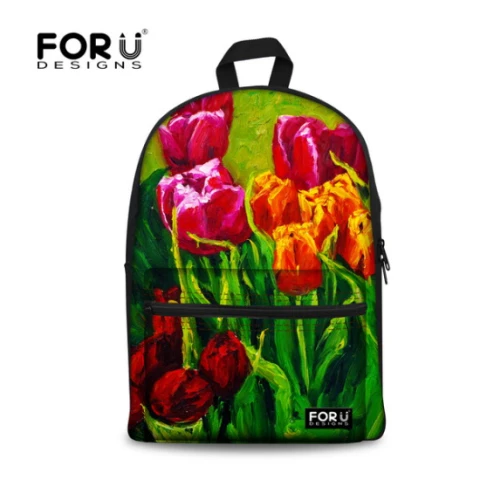 Женский рюкзак для девочек-подростков с принтом кленовых листьев, школьный холщовый рюкзак в консервативном стиле, студенческие сумки FORUDESIGNS - Цвет: C015J6