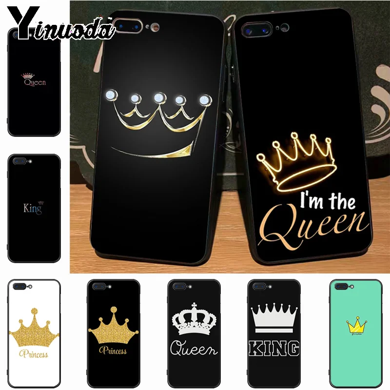 Мягкий чехол для телефона Yinuoda Boss Girl Lady Queen King iPhone 8 7 6 6S Plus X 5S 11pro SE xs max xr|Бамперы| |