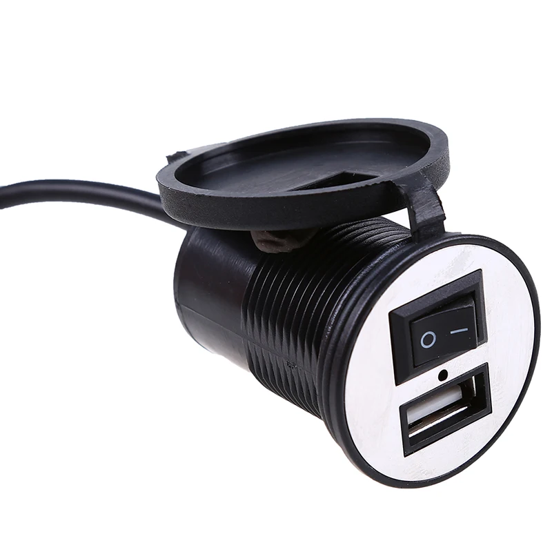 Черное зарядное устройство с двойным USB портом адаптер питания