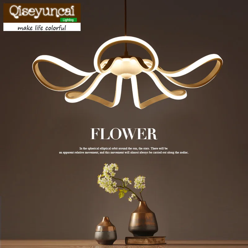 

Qiseyuncai Modern simplicity Acrylic led restaurant Chandelier circular office living room personality atmospheric lighting