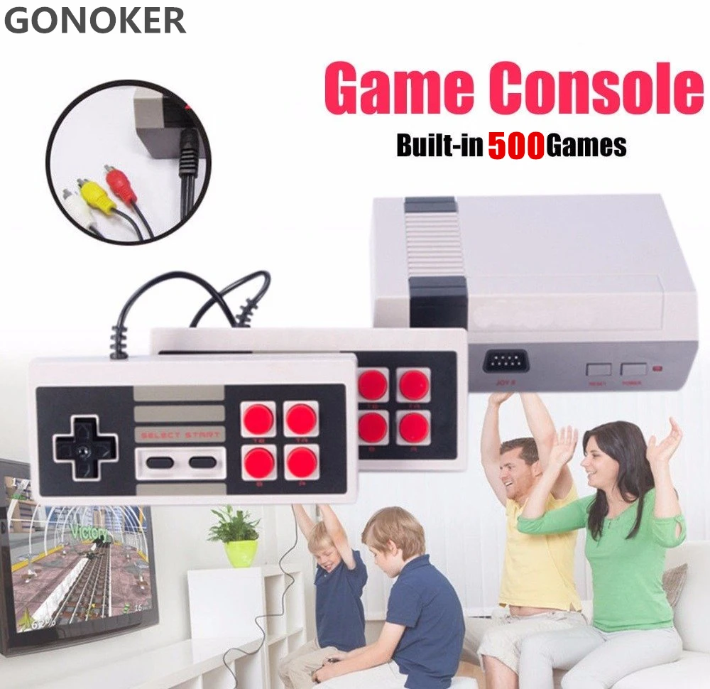 GONOKER Retro Mini Video Game Console, 8 Bit TV Game Consoles Built In