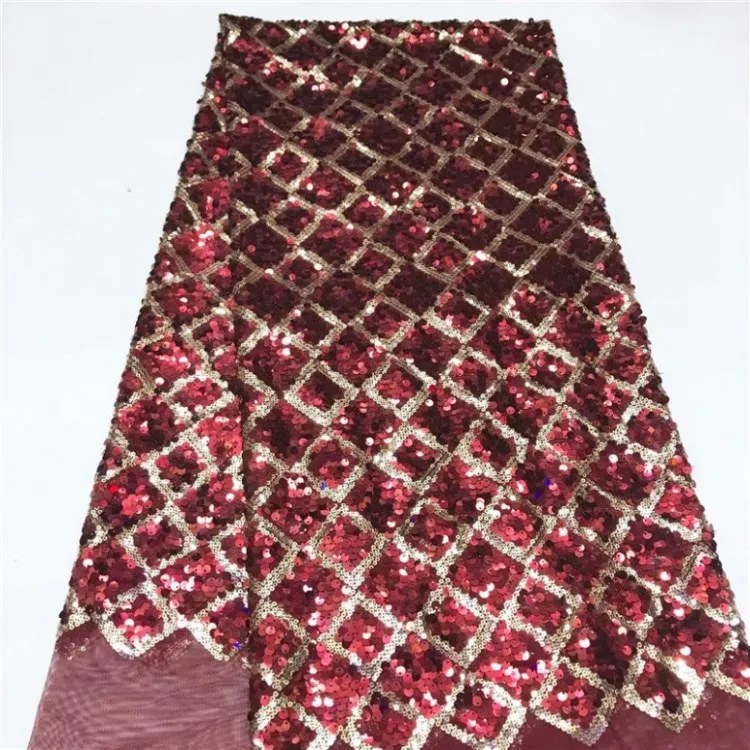 fashions wine African handcut organza lace fabric African voile lace with Allover sequins high quality FFY7-14 fashions wine African handcut organza lace fabric African voile lace with Allover sequins high quality FFY7-14