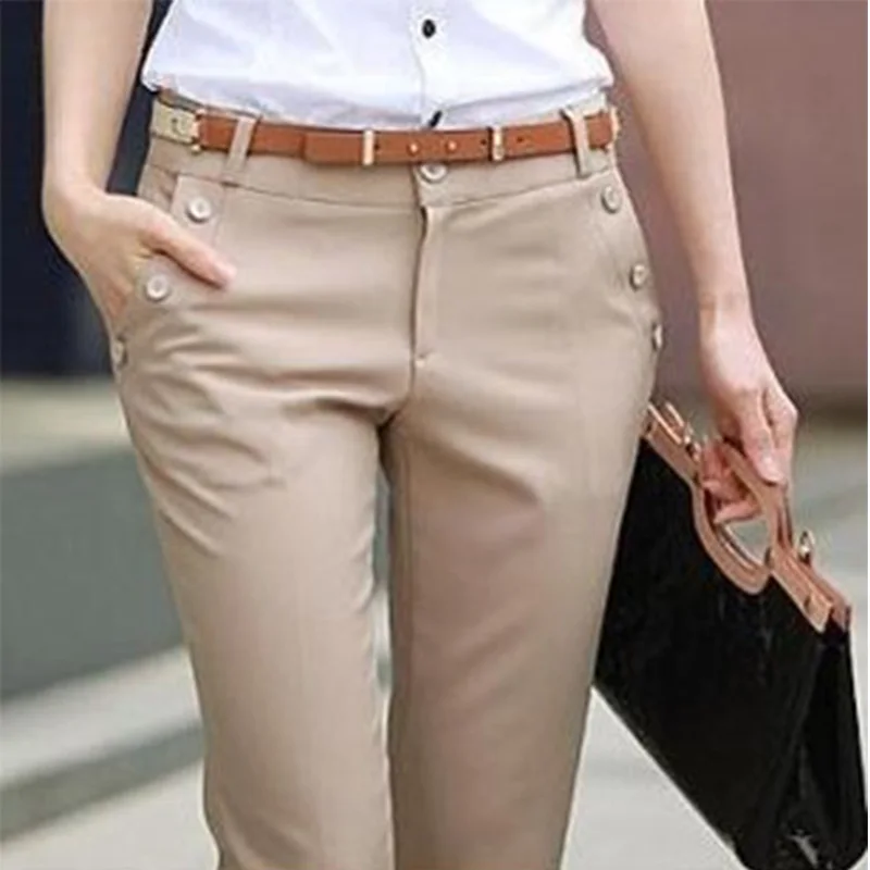 Большие размеры брюки женские брюки весна лето повседневные OL формальные шаровары женские офисные брюки палаццо женские расклешенные