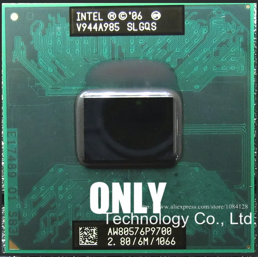 Бесплатная доставка процессор для ноутбука Core 2 Duo P9700 cpu 6M Cache/2 8