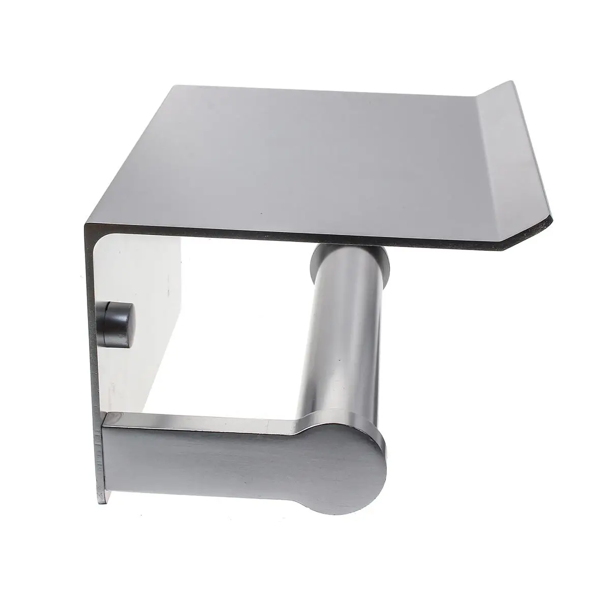 Online Paper Holders Bathroom Accessories Toilet WC Paper Holder Mobile Phone Roll Holder with Shelf Towel Rack Black