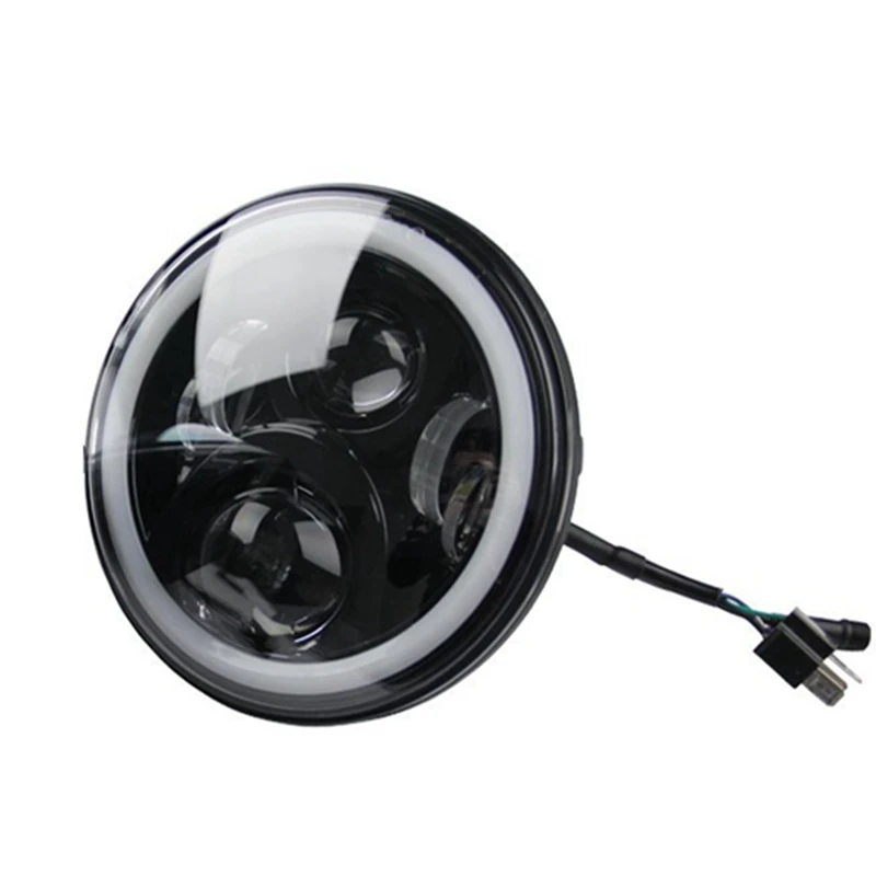  TNOOG 7 Inch LED Headlight Conversion Kits With RGB DLR Halo Light For Jeep Wrangler Jk TJ Hummer T - 32845202042