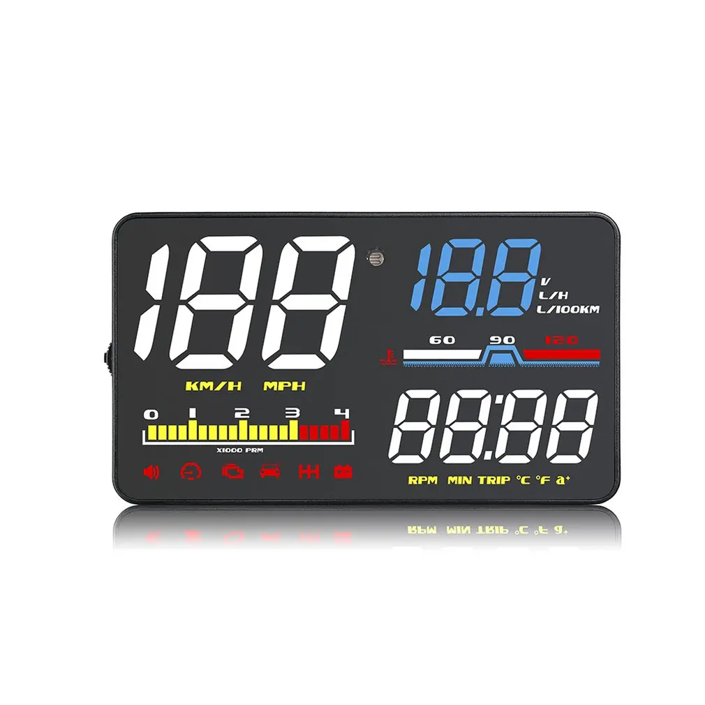 

Car Head Up Display HD Screen Display GPS Speed Warning System Fuel Consumption Car Display Device