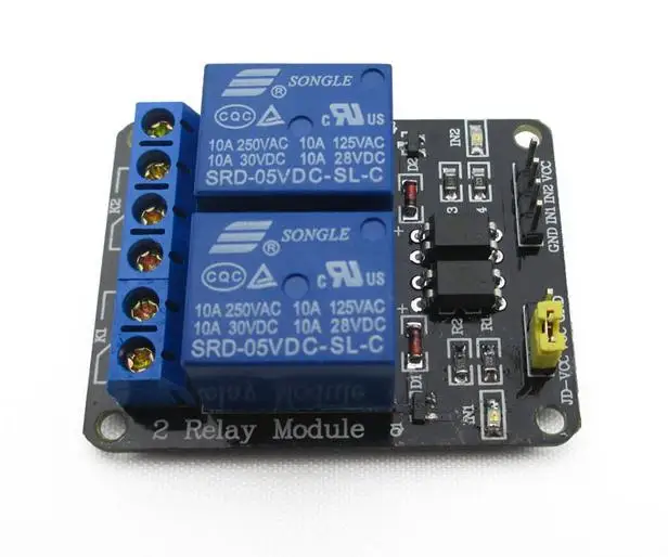 

5V Two-way relay module SRD-05VDC-SL-C With light decoupling protection relay