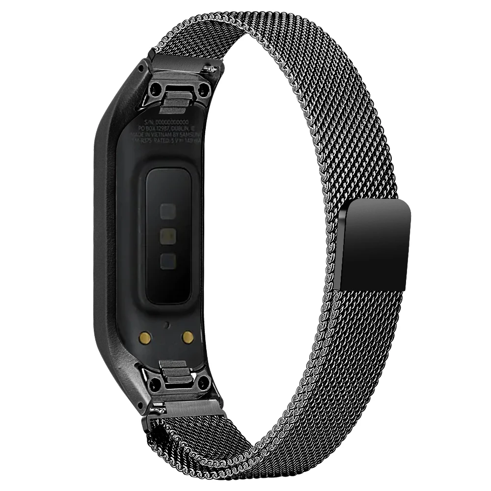 Миланский ремешок для часов для samsung Galaxy Fit-e R375 Смарт ремешки для часов из нержавеющей стали стальные браслеты магнитный браслет, ремешок для наручных часов