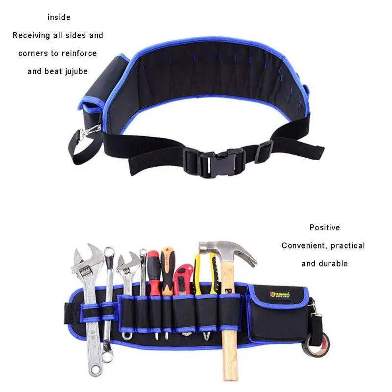 Ткань Оксфорд EVA электрики регулируемый пояс карманный инструмент молотки плоскогубцы отвертка держатель для хранения ручной инструмент