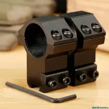 Алюминиевый Охотничий Тактический 25,4 мм " кольцо высокопрофильное Крепление подходит для нижней части 11 мм ласточкин хвост рельс и 21 мм Пикатинни Вивер рейка